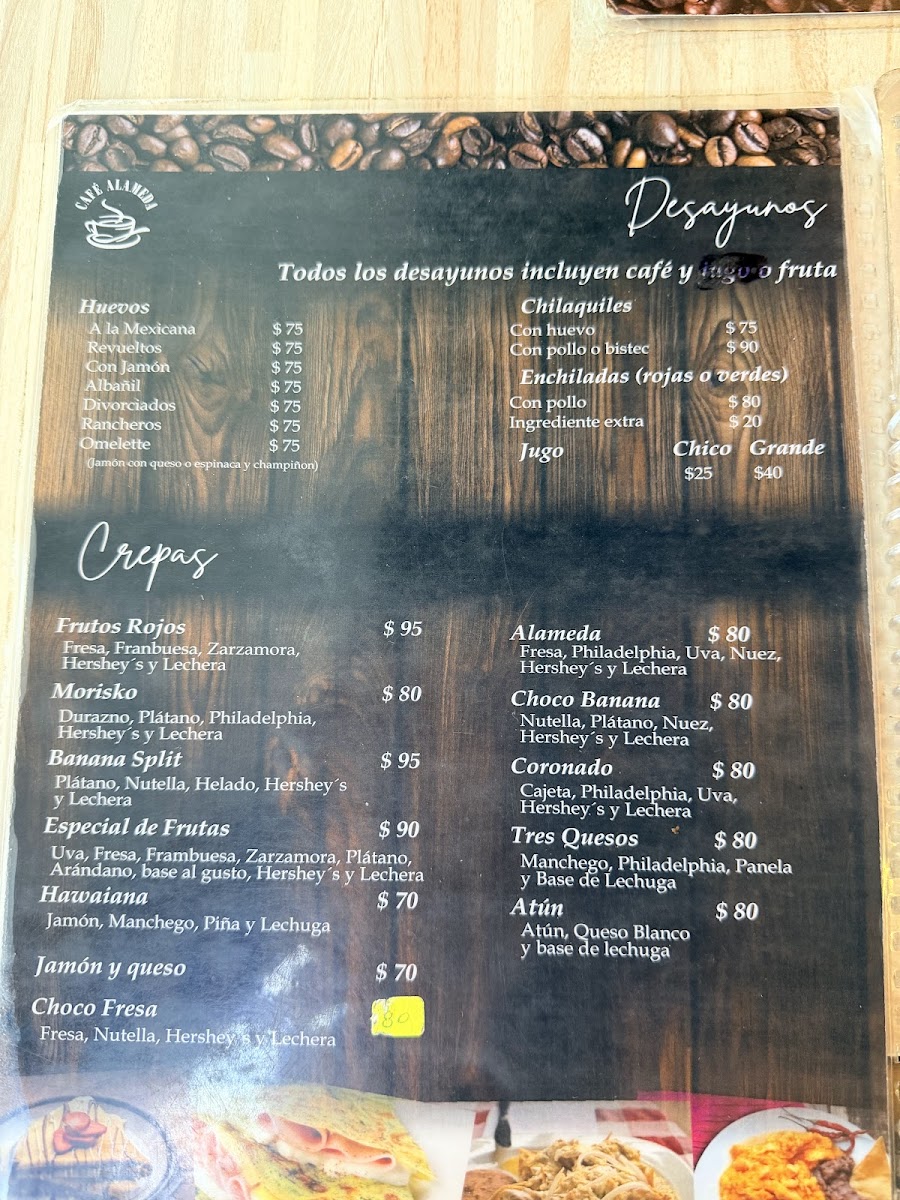Café Alameda Menu - Image 2